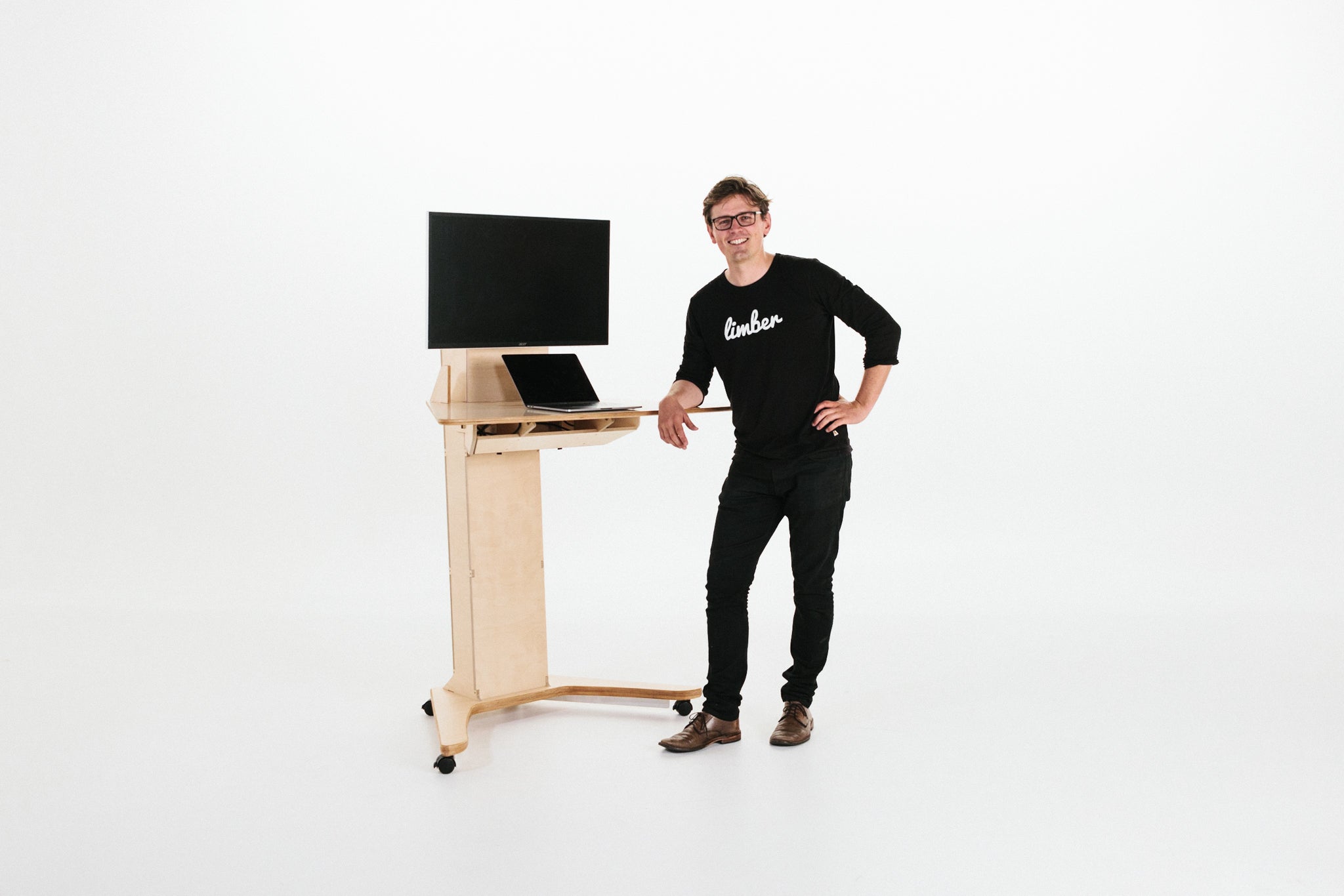 Bart at a limber desk