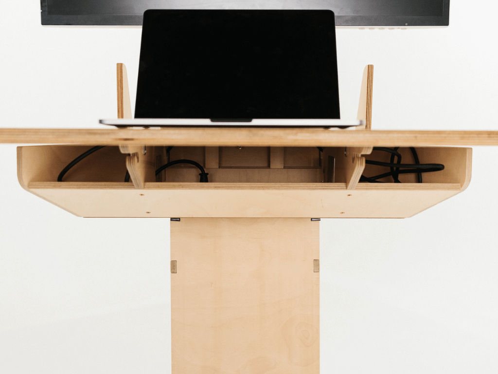 automatic adjustable height standing desk