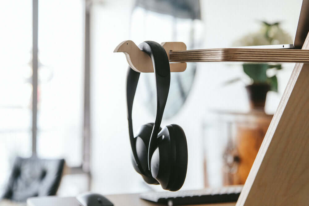 Takahē Headphone Hanger, Desk Headphone Hanger, Headphone Bird Hanger, Bird headphone hanger - Limber